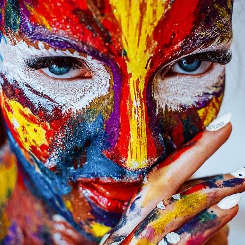 Paint Makeup Girl Cosmetics Color Creativity