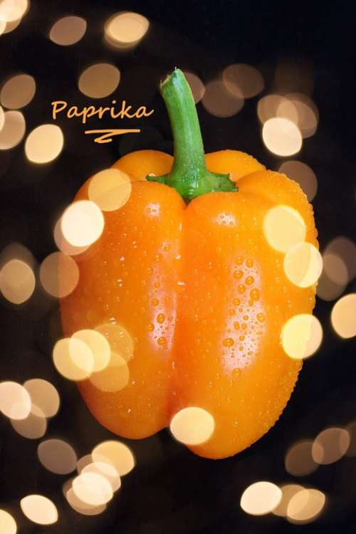Paprika Vegetables Bokeh Food Bright Yellow