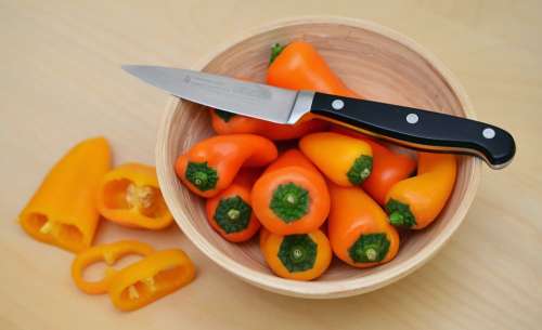 Paprika Vegetables Snack Vegetables Cut Healthy