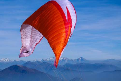 Paragliding Mountains Sky Sport Leisure Active