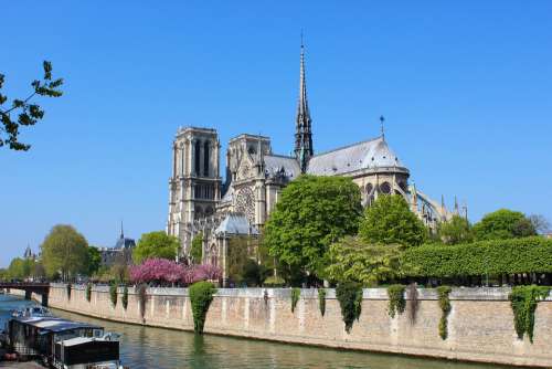 Paris France Notre-Dame Architecture Church City