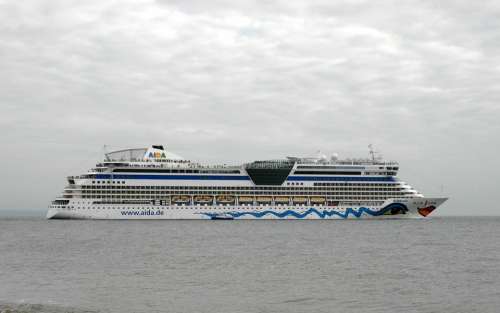 Passenger Cruise Ship Sea Water Le Havre France
