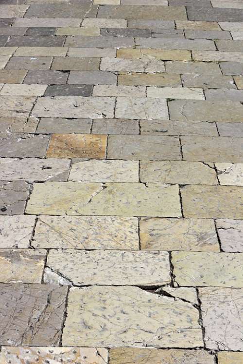 Patch Paving Stones Flooring Away Stones Sidewalk