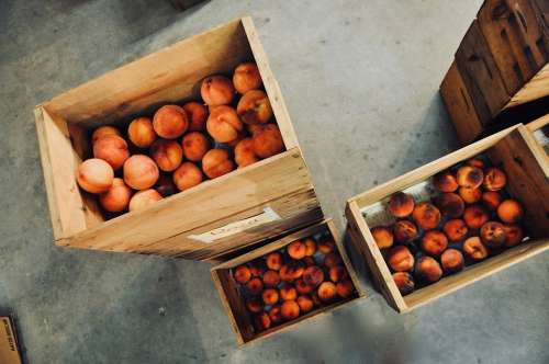 Peach Wooden Boxes Storage Store Self Storage