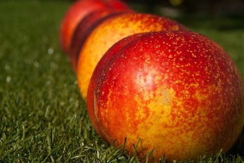 Peach Fruit Vitamins Ripe Red Fresh