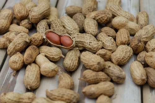 Peanuts Nuts Food Diet Dry Macro Nutrition