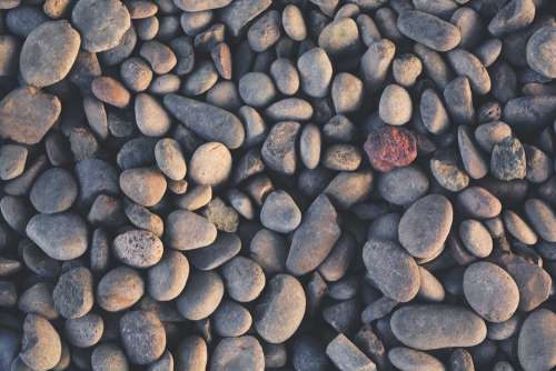 Pebbles Stones Ground Material Round Shape