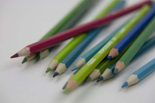 Pencil Colour Color School Education Colorful