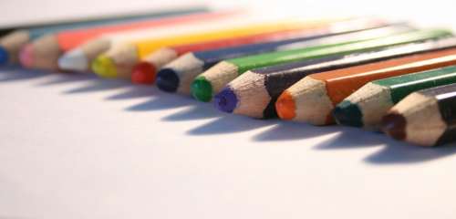 Pens Colors Regnbågspennor Color Pencils Rainbow
