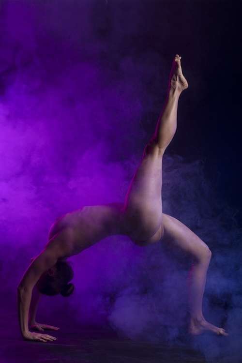 People Woman Yoga Naked Sexy Adult Girl Art