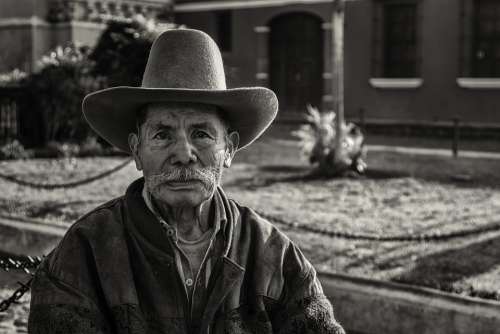 People Guatemala Man Black And White Garden