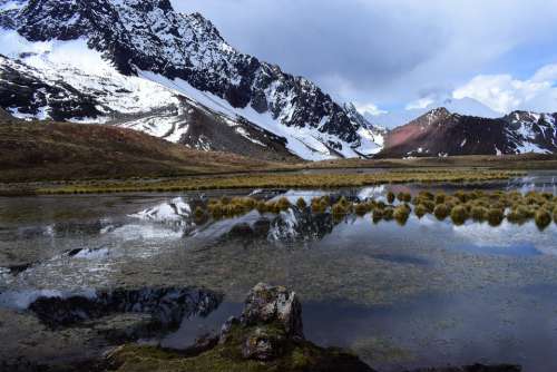Peru Andes Laguna Nature Mountain