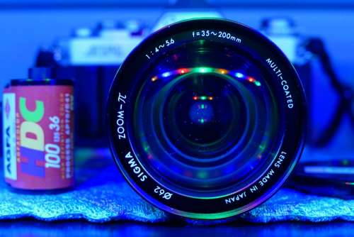 Photo Film Lens Blue Light
