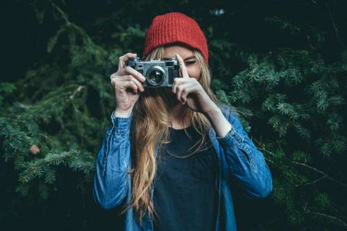 Photographer Photo Woman Outdoors Nature Travel