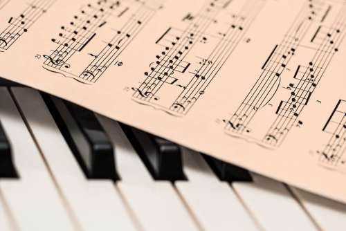 Piano Music Score Music Sheet Keyboard Piano Keys