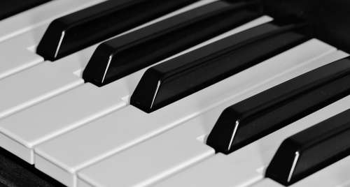 Piano Keyboard Keys Music Instrument Black White