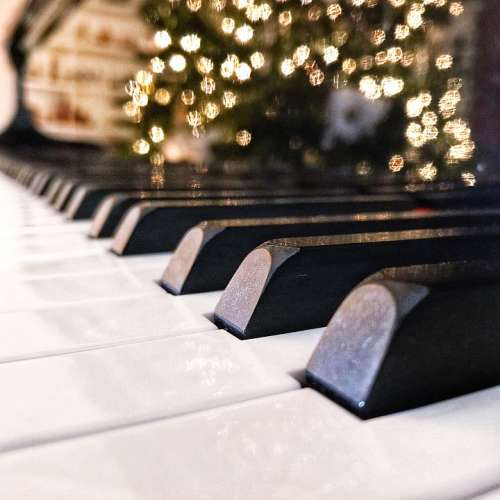 Piano Keys Christmas Christmas Lights Lights