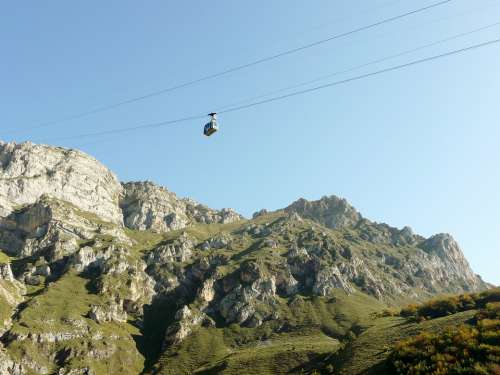Picos De Europa Mountains Fuente De Cable Car Rides