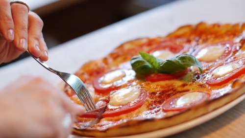 Pizza Vegetarian Pizza Cheeses Tomatoes Pastry