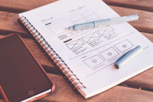 Plans Design Web Design Designer Desk Document