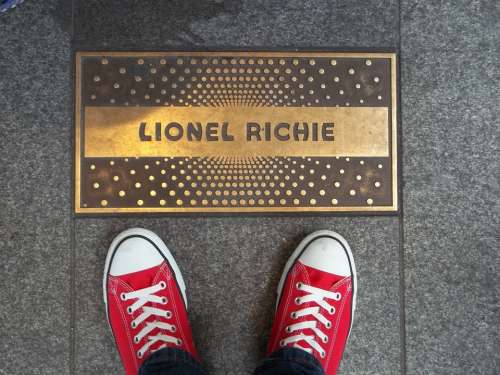 Plaque Apollo Theater Shoes Singer Lionel Richie