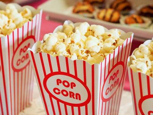 Popcorn Movies Cinema Entertainment Food Corn
