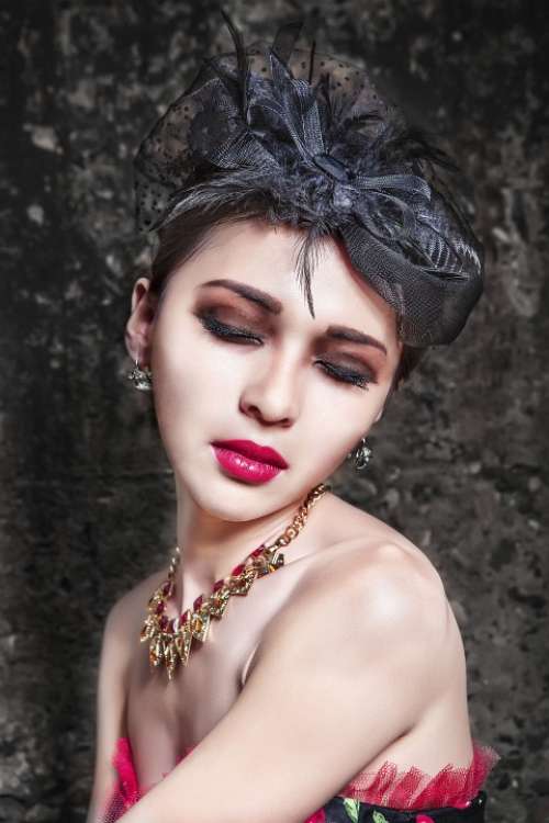 Portrait Woman Asian Girl Model Make-Up Beauty