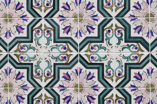 Portugal Porto Tile Ceramic Pattern Mosaic Wall