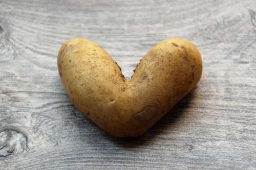 Potato Heart Love Delicious Nutrition Eat Bio