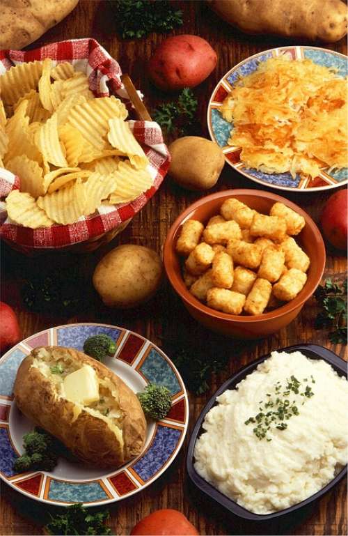 Potatoes Dishes Baked Mashed Chips Tater Tots