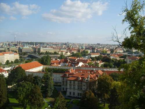Prague Castle Hill Panorama