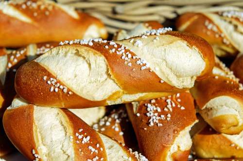 Pretzels Fritters Baked Goods Food Bavarian Bread
