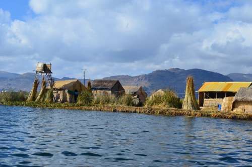 Puno Lake Quechua Titicaca Titikaka Floating