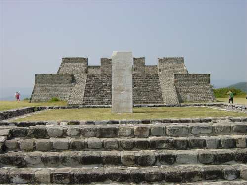 Pyramid Xochicalco Mexico Ancient Pre-Columbian