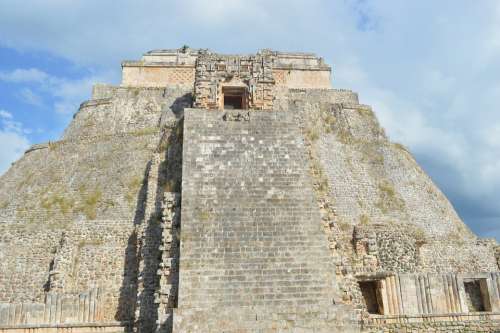 Pyramid Mexico Maya Architecture Uxmal Aztec Sun