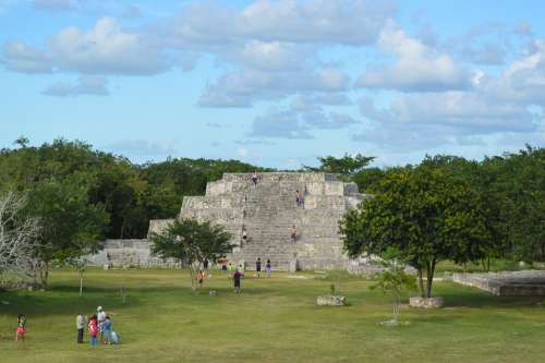 Pyramid Mexico Maya Architecture Aztec Sun