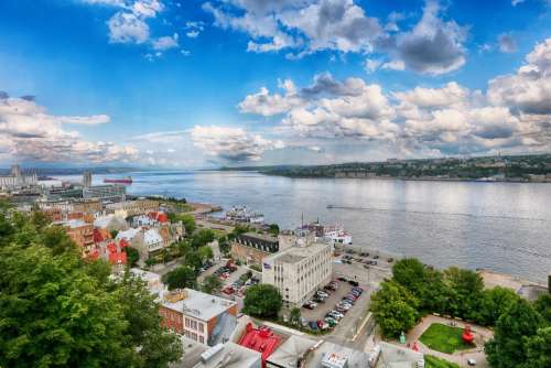 Québec City Quebec Monument Canada Landscape