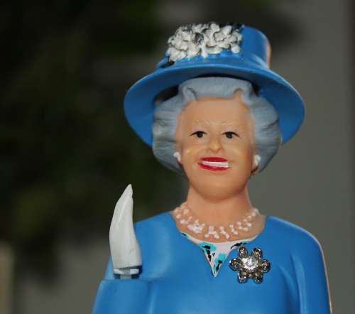 Queen Figure Wave England Blue Elizabeth