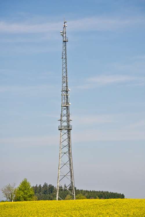 Radio Tower Radio Mast Transmission Tower Sky