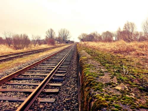 Rail Railway Train Tracks Transportation Tracks