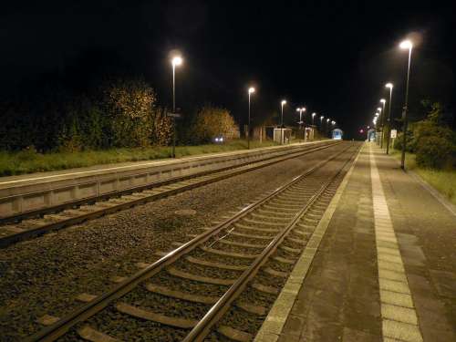 Rail Track Railway Train Railway Station Infinity