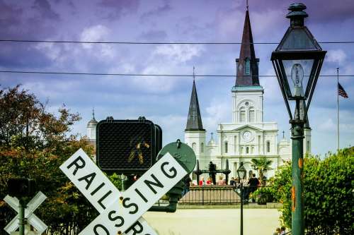 Railroad French Quarter New Orleans Church