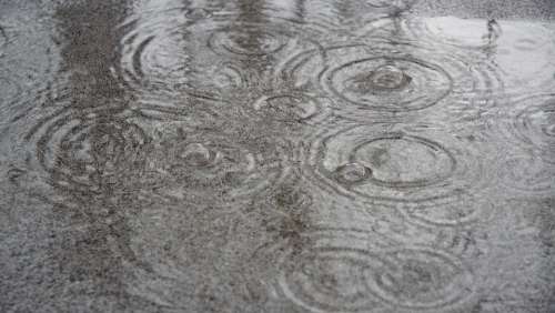 Rain Water Wave Splash Ripple Liquid Puddle