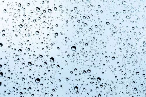Rain Drops Window Water Drip Background Wet
