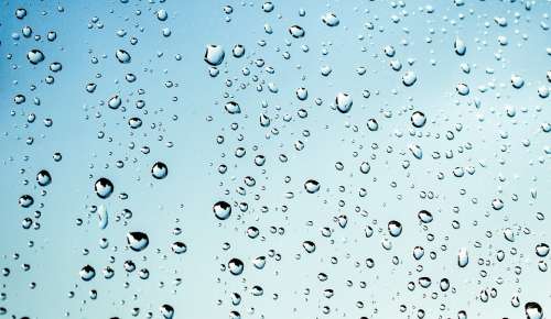 Rain Drops Rainy Wet Droplets Nature Water