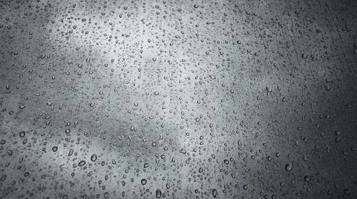 Raindrops Cloud Window Moist Trickle Rain Wet