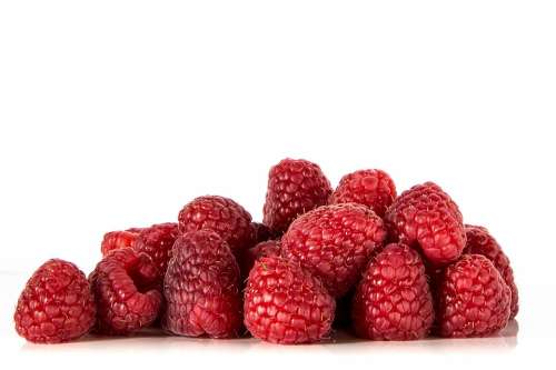 Raspberries Fruits Red Food Vitamins Ripe