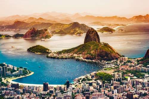 Rio De Janeiro Brazil City Urban Tourism Coastline