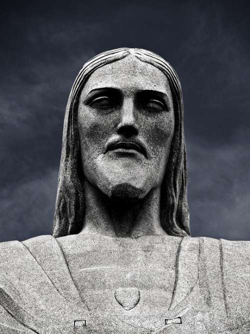 Rio De Janeiro Jesus Statue Portrait Monument