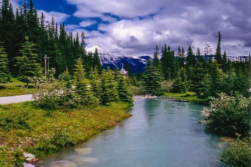 River Flow Rockies Canada